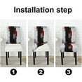 thumbnail image 5 of muroi Grey Chair Covers Chair Seat Covers Set of 4 Chair Seat Covers Removable Washable Parson Chair Covers for Dining Room Living Room Kitchen, 5 of 6