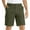 Army Green, variant on Jacenvly Men's Casual Summer Shorts Clearance Solid Plus Size Board Shorts Soft Satiny Men Pocket Button Zipper Elastic Waist Straight Half Shorts Pants Sport Pants Army Green