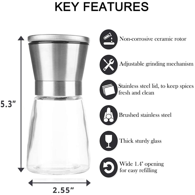 IZEYNO Salt and Pepper Grinder Set photo 3