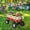 Red, variant on HomePerch Outdoor Sport Wagon Tools Cart with Wooden Side Panels, Heavy Duty All Terrain Cargo Wagon with Air Tires for Garden, Yard, Kids & Outdoor Use