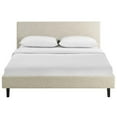 thumbnail image 3 of Modway Anya Queen Modern Style Polyester Fabric Bed in Beige Finish, 3 of 5