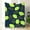 40x30inch（102cmx76cm）, variant on Lemon Slice Print Flannel Blanket Soft AllSeason Bright Lime Green & Navy Blue with Yellow Citrus Design, Cozy  for Bed, Couch, Camping, Travel Machine Washable Contemporary Home Decor