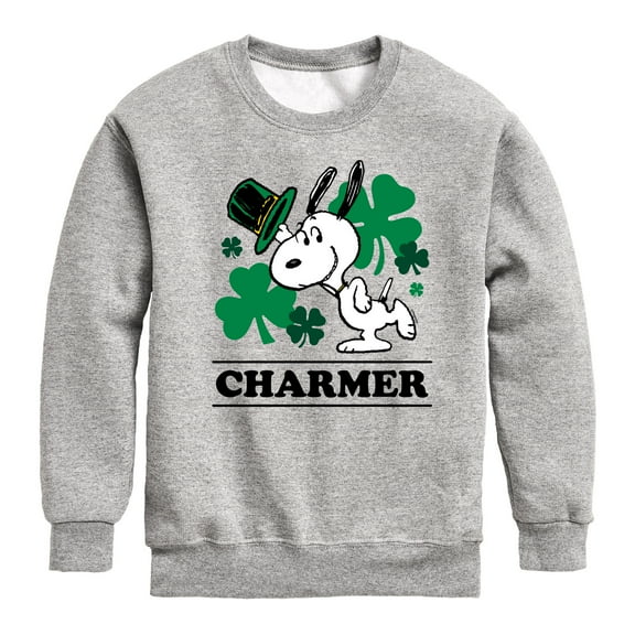 Snoopy Charmer  - Toddler And Youth Crewneck Fleece Sweatshirt