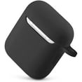 thumbnail image 3 of Compatible with AirPods Case AirPods Case Apple Airpods 2 & 1, Full Protection Silicone Airpods Case- Black, 3 of 7