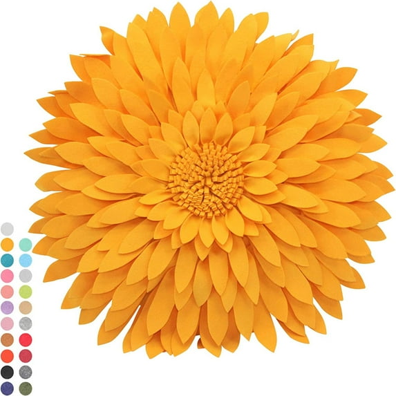 CONTEMPO LIFESTYLES Flower Decorative Pillow - Design Patented 3D Daisy Flower Pillow, Flower Decorations, Couch & Bed Flower, Shaped Pillow