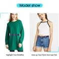 thumbnail image 6 of Women No Show Stretch Belt Invisible Elastic Web Strap Belt with Flat Buckle for Jeans Pants Dresses, 6 of 7