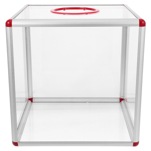 Shisuyan Large Clear Acrylic Donation Box Suggestion Box With Slot Voting Raffle Ticket Case For Events And Parties Compact And Visible Winner