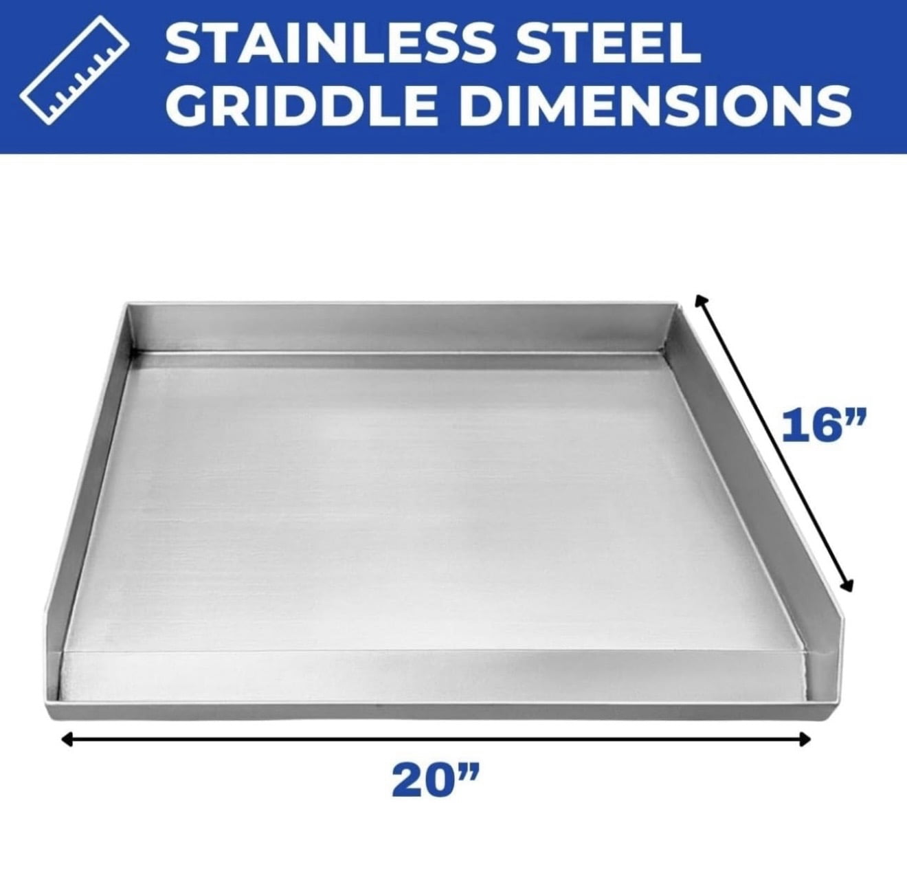Burner Stove and Flat Top Griddle Cart | 20” Stainless Steel Griddle | 30,000 BTU Cast Iron Burner Stove | Outdoor Propane | Portable 4 Wheel | 3 Condiment Container Pans | Commercial & Home Use