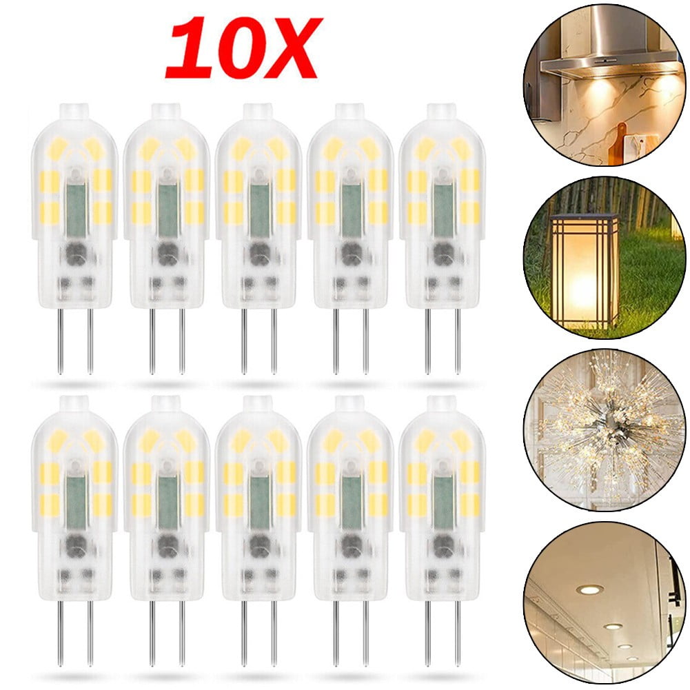 Oneindigheid gesprek Dijk 10X G4 LED 5W 12V Warm White Lamp Bulb Halogen Lamp Pen Base Bulb -  Walmart.com