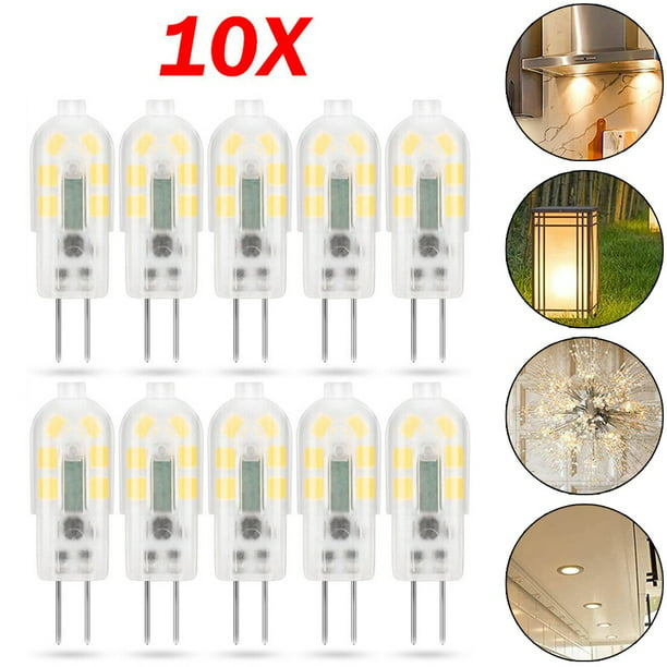 10X G4 LED 5W 12V Warm White Lamp Bulb Halogen Lamp Pen Base Bulb Walmart.com