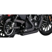 Vance & Hines Black Shortshots Staggered Exhaust System (47329)
