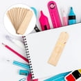thumbnail image 2 of 10pcs Wood Blank Bookmarks Unfinished Wood Tags Creative Wooden Craft Bookmarks, 2 of 8