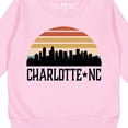 thumbnail image 3 of Inktastic Charlotte North Carolina Skyline Toddler Sweatshirt, 3 of 4