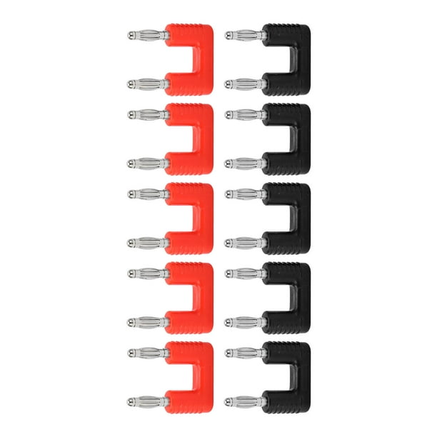 5 juegos J.20004 - Conector banana doble profesional de 2 vías para altavoces, conector banana macho para cables de altavoces