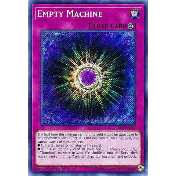 YuGiOh Battles of Legend: Relentless Revenge Secret Rare Empty Machine BLRR-EN027
