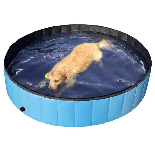 Plegable PVC perro gato mascota piscina mascota perro piscina