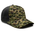 thumbnail image 3 of Design Pattern Baseball Cap – Stylish Spliced Design Adjustable Trucker Hat with Full Print Front & Brim, Breathable Cotton Blend Snapback for Sports, Travel & Daily Wear, 3 of 3