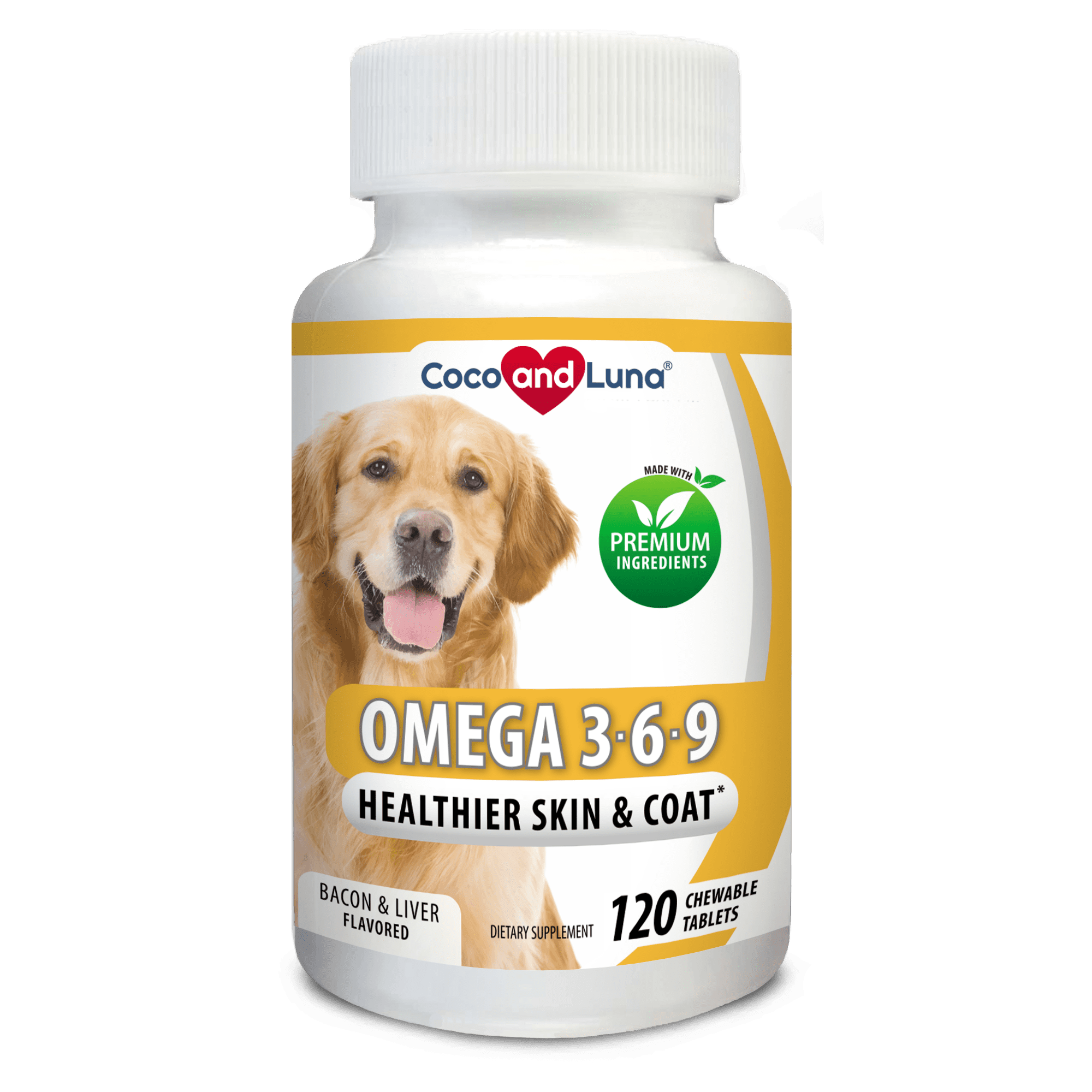 Omega 3 for Dogs - Salmon Oil for Dogs - Itch Relief, Allergy Support, Skin and Coat - 120