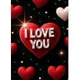 thumbnail image 5 of LUUFILx I Love You Valentines Day Romantic Backdrop Banner Decoration Photography Props Party Supplies Background Valentine's Day Decor Wedding, 5 of 8