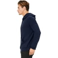 thumbnail image 2 of Bella Canvas Mens Sponge Fleece Pullover DTM Hoodie Sweatshirt 3729, L, Navy, 2 of 3
