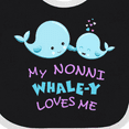 thumbnail image 4 of Inktastic My Nonni Whale-y Loves Me Boys or Girls Baby Bib, 4 of 4
