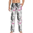 thumbnail image 4 of HPINK-T Men's Flannel Pajama Pants Christmas Gnome Snowflakes Sleep Lounge PJ Bottoms Sweatpants S, 4 of 7