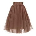 ASFGIMUJ Skirts For Women Trendy Carnevale Tulle Skirts Knee Length