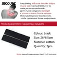 thumbnail image 2 of JWQI Universal 2 Pack Soft Cotton Auto Seat Belt Cover, Car Seat Belt Pads Cover, Auto Interior Accessories, Automotive Pads for Car Truck,SUV Airplane Carmera Backpack Straps, Black, 2 of 4