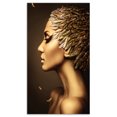 thumbnail image 2 of Design Art - Woman with Gold Feather Hat, 2 of 4
