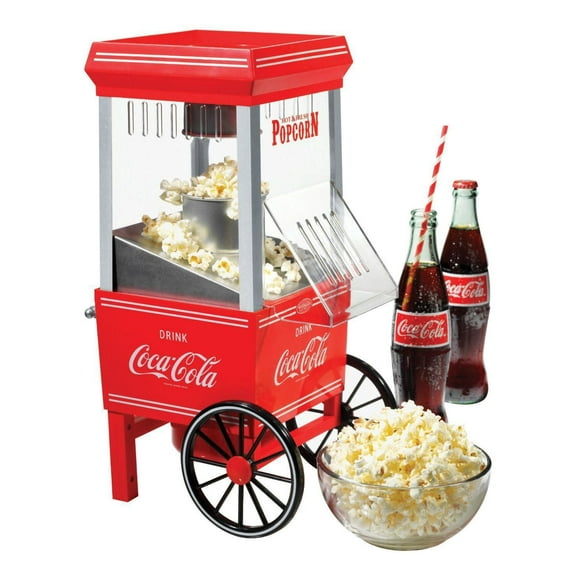 Éclateur de maïs soufflé Coca-Cola de Nostalgia Electronics Générateur de Mais éclaté d'Air Chaud de Nostalgia Coca-Cola