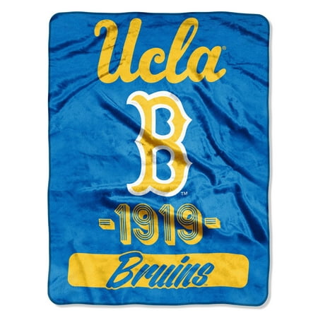 Ucla Bruins Ncaa Pattern - UCLA Los Angeles Bruins 1919 NCAA Plush Throw Blanket - 46 x 60 inches