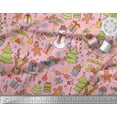 thumbnail image 2 of Soimoi Cotton Duck Fabric Gift Box,Snowman & Tree Christmas Fabric Prints By Yard 56 Inch Wide, 2 of 3
