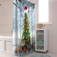 thumbnail image 5 of Christmas Tree Fabric Shower Curtain for Bathroom,Xmas Snowflakes Snowman Custom Shower Curtain Set with Hooks,Xmas Theme Luxury Bathroom Curtains Waterproof Polyester Bathroom Accessories,36x72inch, 5 of 5