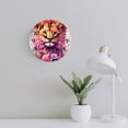 thumbnail image 4 of Wall Clock for Home Decoration, Colorful Lion Funny Pattern Retro Mute Non-Ticking Classic Wall Clock Battery Powered Suitable for Home, Living Room, Kitchen, Office Decorations, 4 of 6