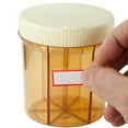 thumbnail image 3 of GMS Vitanizer 6 Section Vitamin Dispenser and Organizer with Easy-Turn Lid and Self-Adhesive Labels, 3 of 7