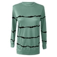 thumbnail image 3 of UTTOASFAY Womens Plus Size Shirts Clearance Woman Long Sleeve T-Shirt Summer Printing Loose Blouse Tops Flash Picks Green, 3 of 5