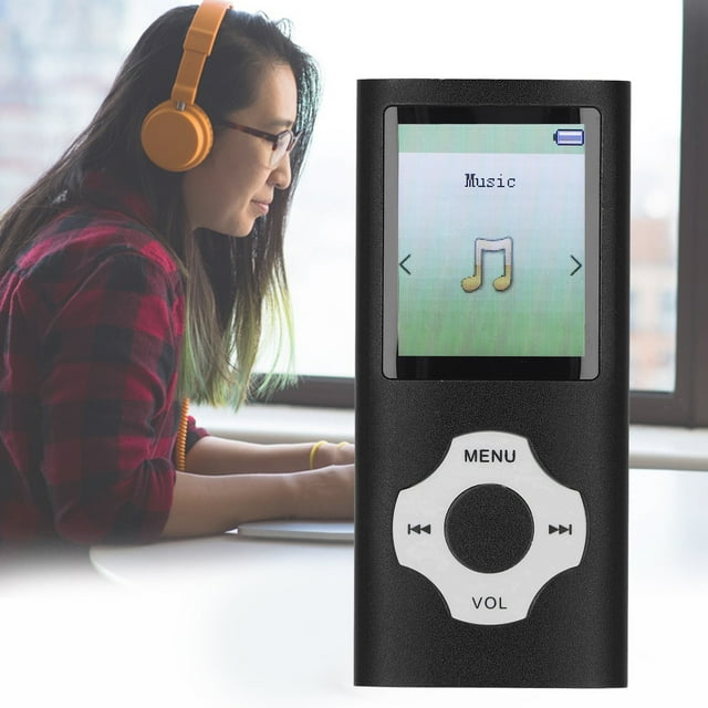 Reproductor mp3 mp4, reproductor de música digital con sonido hifi con pantalla de 1,8 pulgadas con 5.0, compatible con vídeo, grado de Voz y más