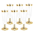 thumbnail image 3 of Paquete de 6 vasos de champán desechables Vajilla clásica elegante con borde dorado para suministros de de de Soledad Copas de champán, 3 of 10