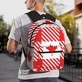 thumbnail image 5 of Yield Maple Leaves1 Print Backpack for Women Men, Lightweight Casual Travel Daypack, Classic Basic College Backpack, Middle School Bag, 5 of 5