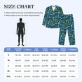 thumbnail image 4 of Honeii Modern Excavator Pattern Mens Pajamas Set,2pcs Men's Lounge Long Sleeve Sleep Shirt and Pajama Bottoms Sleepwear Set,Mens Pjs Sets-XX-Large, 4 of 7