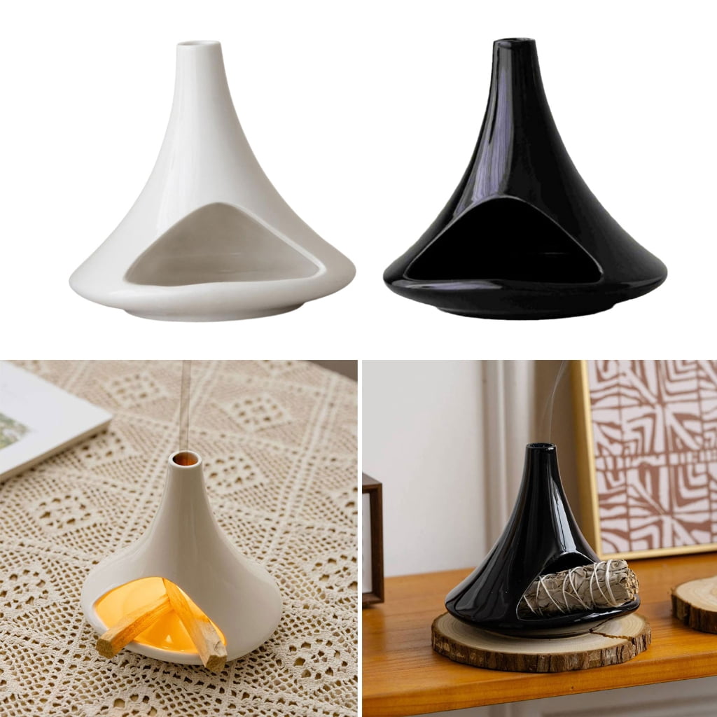 Oasiva Ceramics Smudging Bowl Holder Desktop Incenses Burners For Stick Coils Modern Tabletop Decoration Gift