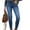 Light Blue, variant on Women Jeans High Waisted Mid Rise Skinny Stretchy Soft Slim Fit Distressed Comfy Classic Jeggings Denim Pants