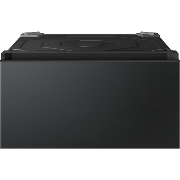 Samsung WE702NB 27 inch Brushed Black Laundry Pedestal with Storage Drawer