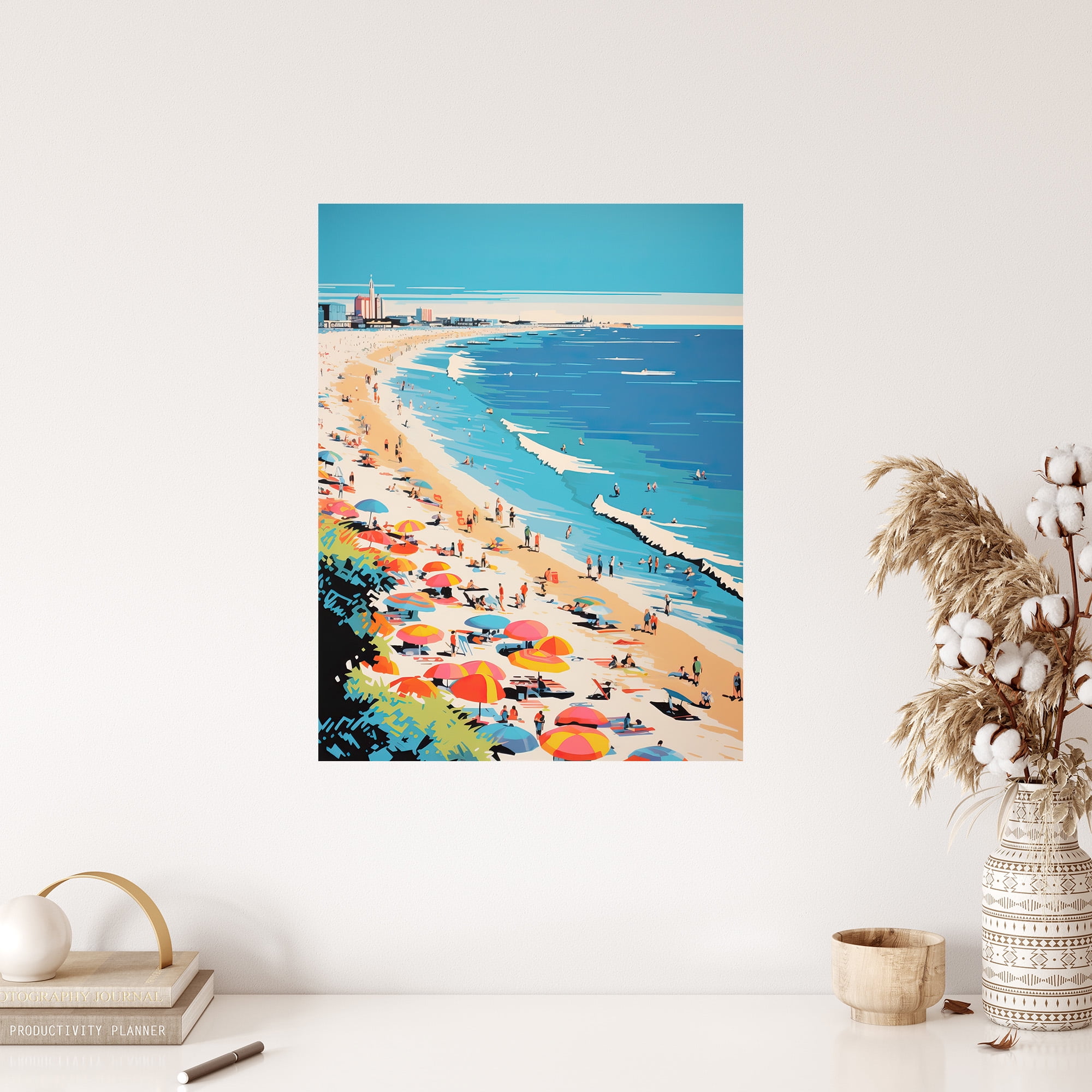 Millot Encyclopedia Page Ocean Animals Art Print Canvas Premium Wall Decor Poster Mural Océan
