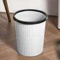 thumbnail image 7 of Kitchen Trash Can, Step-On Garbage Can with Lid, Tall Kitchen & Bathroom Trash Can, Small Office Waste Bin, White - Xuniizn, 7 of 7