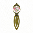 thumbnail image 1 of Spanish Heart Bullfight Flango Flag Bookmark Retro Office Label Page Marker, 1 of 4