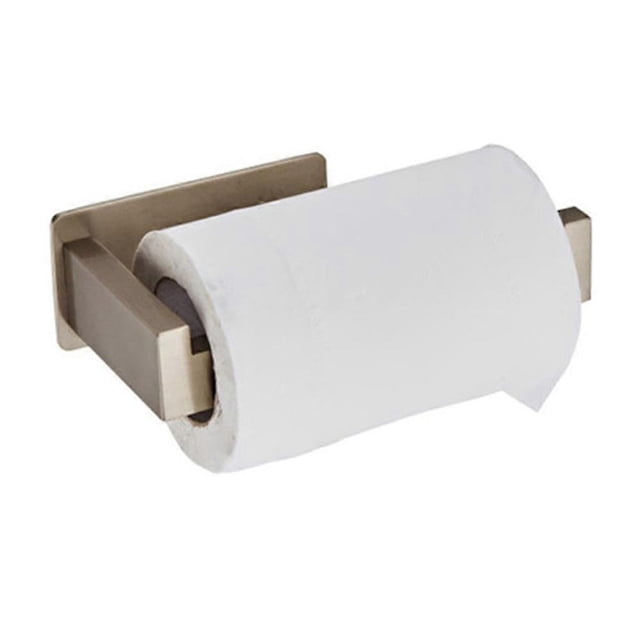 Portarrollos de papel higiénico de acero inoxidable plateado