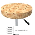 thumbnail image 2 of Uemuo Squirrel And Nuts Pattern Round Bar Stool Seat Covers Washable Stool Cushion Slipcover Elastic Bar Chair Covers-, 2 of 7
