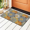 thumbnail image 2 of XMXY Area Rugs Doormat Outdoor Entrance, Boho Indian Floral Mandala Lace Facecloth Non-slip Floor Mat Rug for Living Room Kitchen Sink Area Indoor,72"x48", 2 of 9