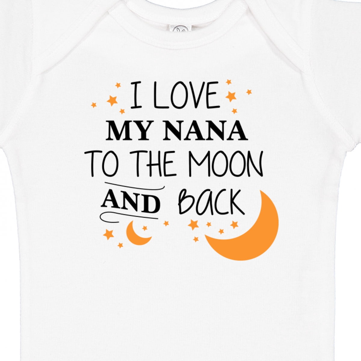 Inktastic I Love My Nana to the Moon and Back Boys or Girls Baby Bodysuit